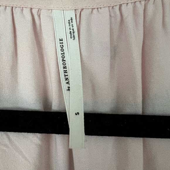 Anthropologie Pink Floral Puff-Sleeve Maxi Dress - Picture 4 of 4